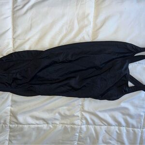 Black speedo one piece